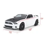 Maisto 1:24 2014 Ford Mustang Street Racer Beyaz Metal Model Araba - 31506 - Görsel 10