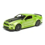 Maisto 1:24 2014 Ford Mustang Street Racer Yeşil Metal Model Araba - 31506