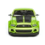 Maisto 1:24 2014 Ford Mustang Street Racer Yeşil Metal Model Araba - 31506 - Görsel 6
