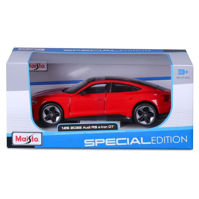 Maisto 1:25 2022 Audi RS e-tron GT Kırmızı Metal Model Araba - 32907 - Görsel 7