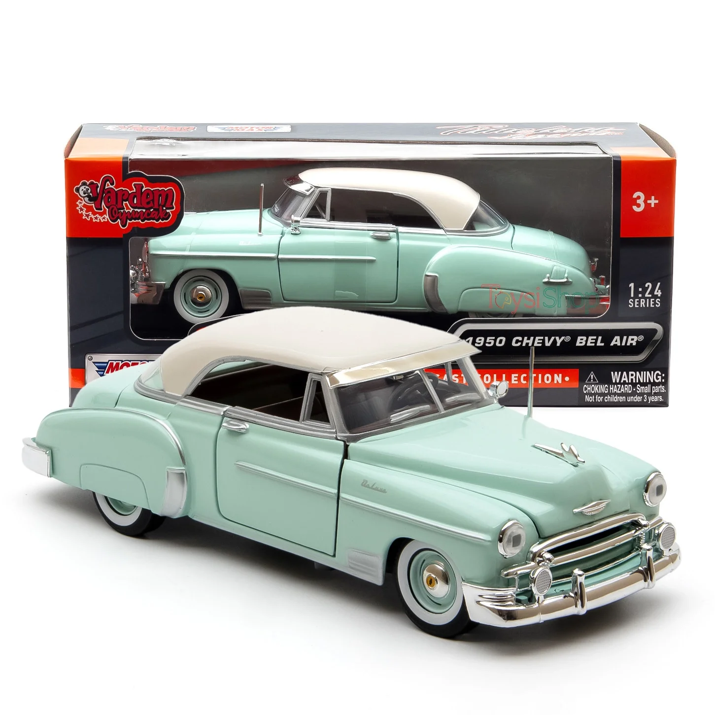 motor-max-1-24-1950-chevy-bel-air-yesil-die-cast-model-araba-73268-32556880-sw1451sh1451 Motor Max 1:24 1950 Chevy Bel Air Yeşil – Die Cast Model Araba 73268 - Görsel 1