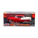 Motor Max 1:24 1955 Chevy Bel Air Kırmızı - 73229 - Görsel 8