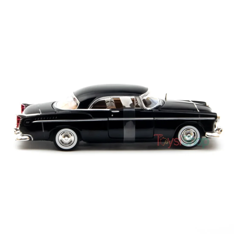 Motor Max 1:24 1955 Chrysler C300 Diecast Model Araba Siyah - 73302 - Görsel 5