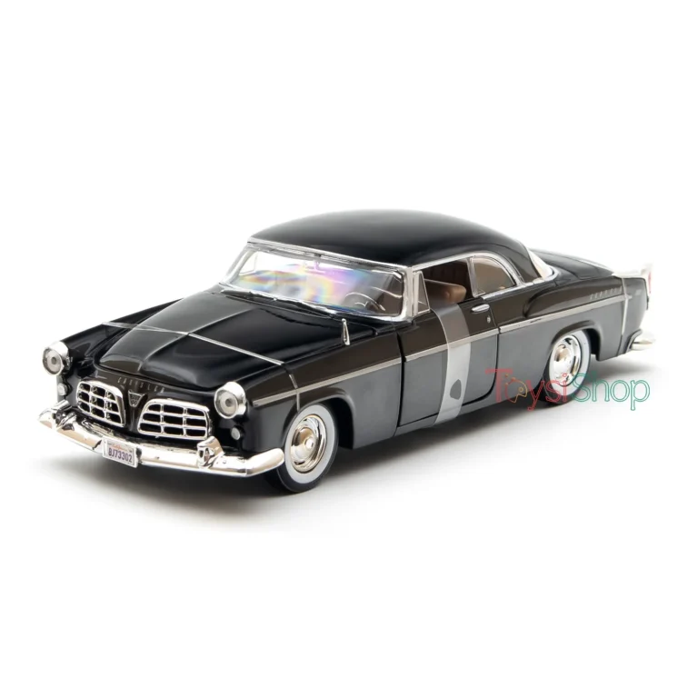 Motor Max 1:24 1955 Chrysler C300 Diecast Model Araba Siyah - 73302 - Görsel 7