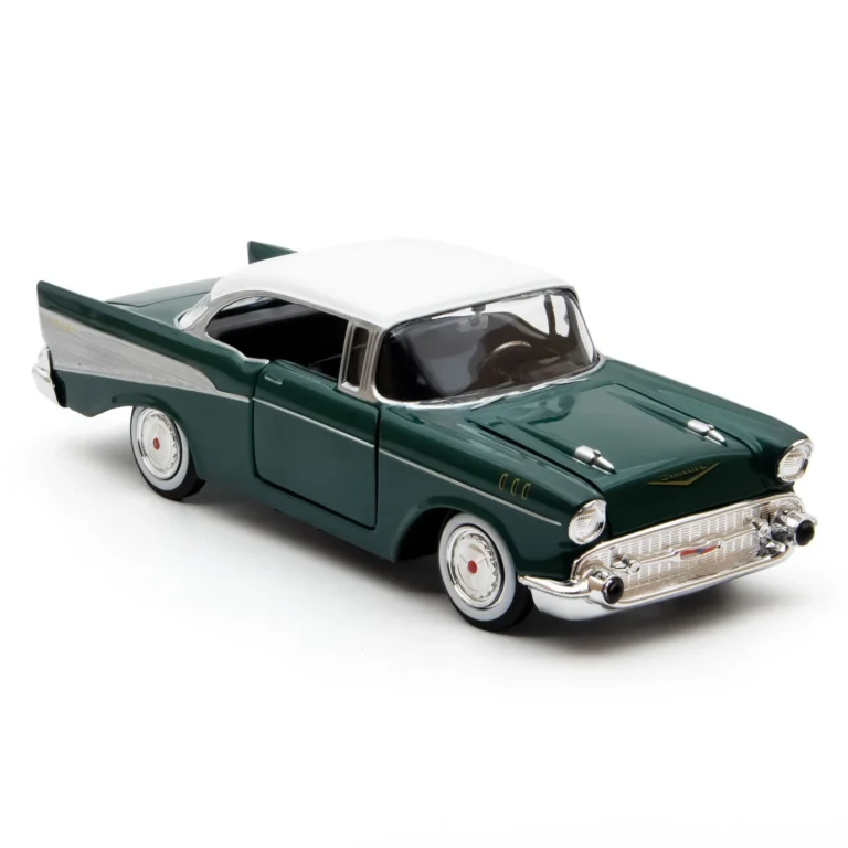 Motor Max 1:24 1957 Chevy Bel Air Yeşil Krom - 73228 - Görsel 3