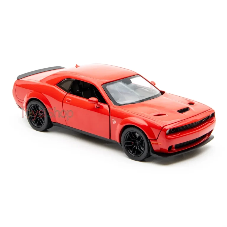 Motor Max 1:24 2018 Dodge Challenger SRT Hellcat Widebody Die-Cast Kırmızı Model Araba - 79350 - Görsel 3