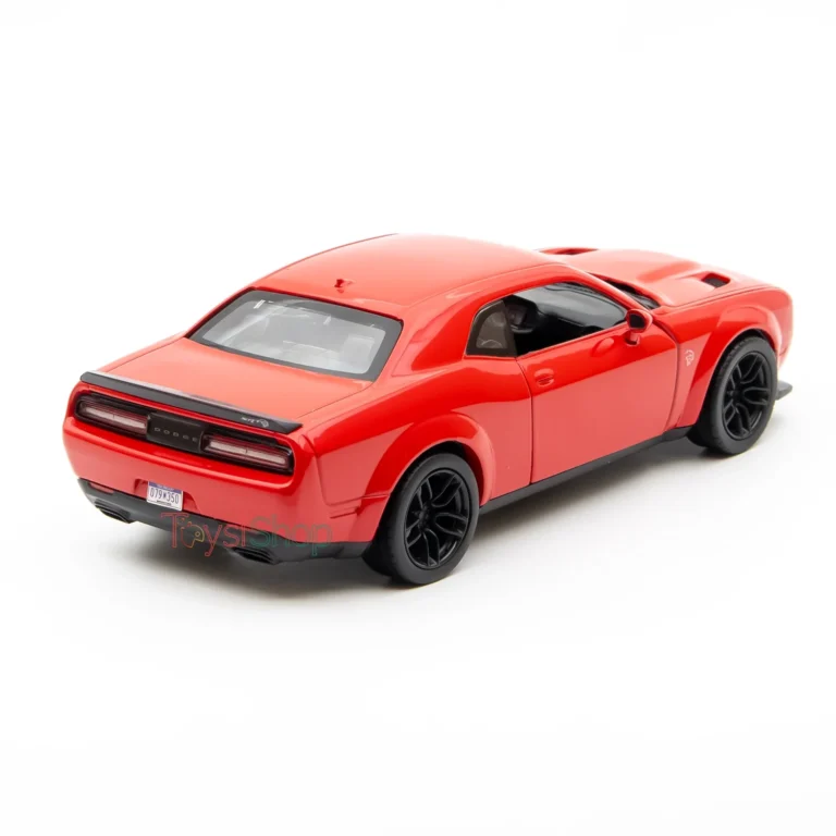 Motor Max 1:24 2018 Dodge Challenger SRT Hellcat Widebody Die-Cast Kırmızı Model Araba - 79350 - Görsel 5