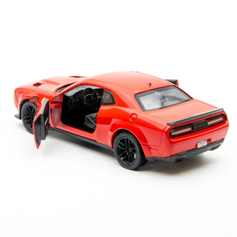 Motor Max 1:24 2018 Dodge Challenger SRT Hellcat Widebody Die-Cast Kırmızı Model Araba - 79350 - Görsel 6