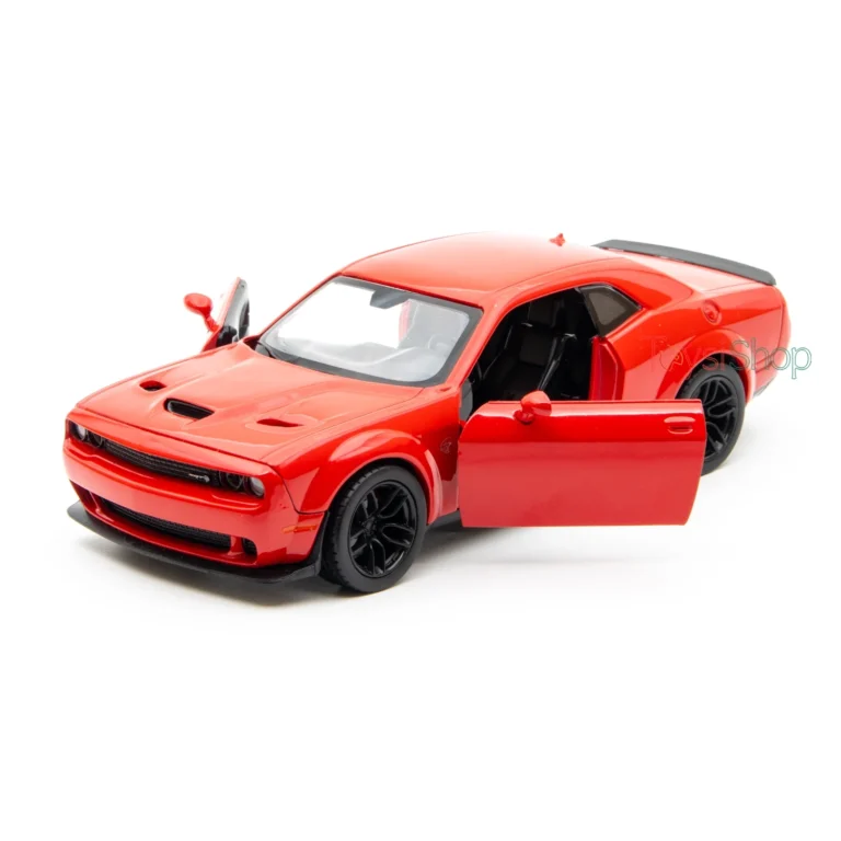 Motor Max 1:24 2018 Dodge Challenger SRT Hellcat Widebody Die-Cast Kırmızı Model Araba - 79350 - Görsel 2