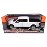 Motor Max 1:27 2019 Ford F-150 Lariat Crew Cab Diecast Model Araba Beyaz - 76363 - Görsel 6