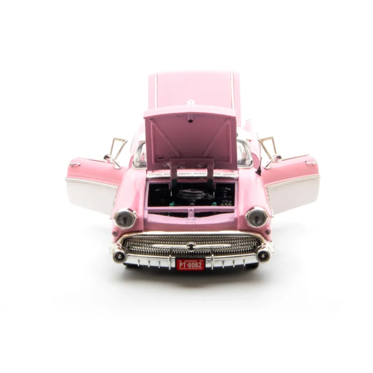 Motor Max 1:18 1957 Buick Roadmaster Pembe Klasik Model Araba - 73152 - Görsel 8