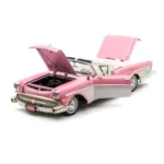 Motor Max 1:18 1957 Buick Roadmaster Pembe Klasik Model Araba - 73152 - Görsel 7