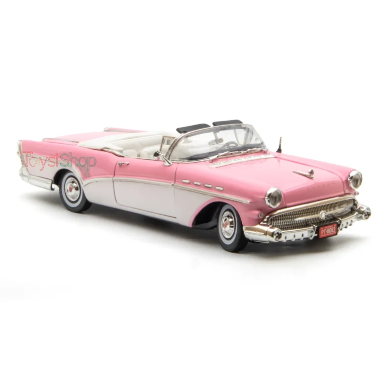 Motor Max 1:18 1957 Buick Roadmaster Pembe Klasik Model Araba - 73152 - Görsel 3