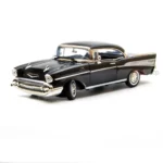 Motor Max 1:18 1957 Chevy Bel Air Siyah Klasik Model Araba - 73180 - Görsel 5