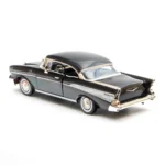 Motor Max 1:18 1957 Chevy Bel Air Siyah Klasik Model Araba - 73180 - Görsel 6