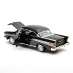 Motor Max 1:18 1957 Chevy Bel Air Siyah Klasik Model Araba - 73180 - Görsel 7
