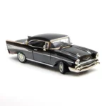 Motor Max 1:18 1957 Chevy Bel Air Siyah Klasik Model Araba - 73180 - Görsel 3