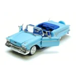 Motor Max 1:24 1958 Chevy Impala Mavi Metal Model Araba - 73267AC - Görsel 3