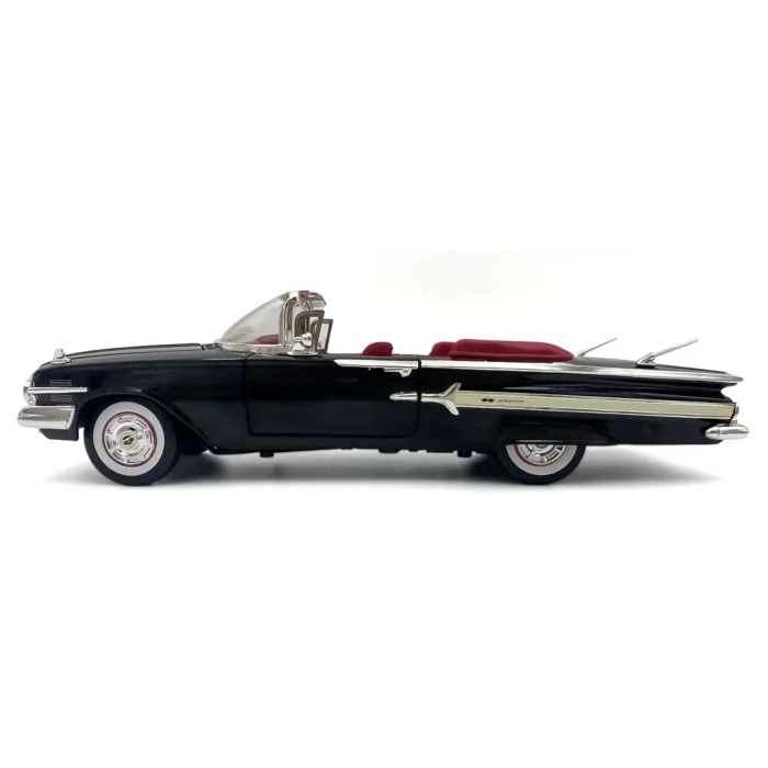 Motor Max 1:18 1960 Chevy Impala Diecast Model Araba Siyah - 73110 - Görsel 5