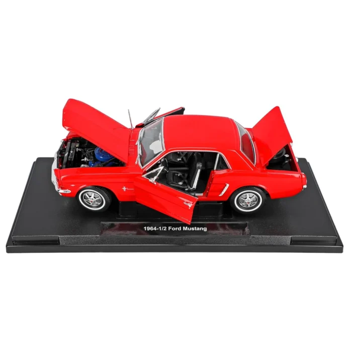 Welly 1:18 1964 1/2 Form Mustang Kırmızı Diecast Model Araba - 12519H-W - Görsel 3