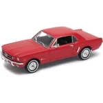 Welly 1:18 1964 1/2 Form Mustang Kırmızı Diecast Model Araba - 12519H-W - Görsel 5